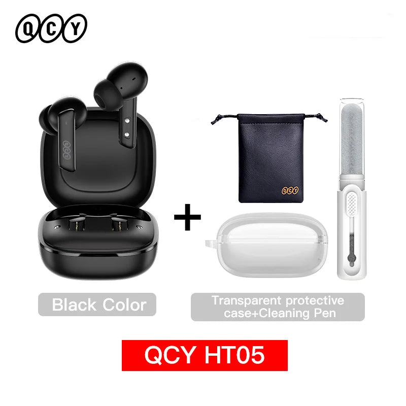 QCY HT05 ANC Wireless Earbuds 40dB Noise Cancelling Bluetooth 5.2