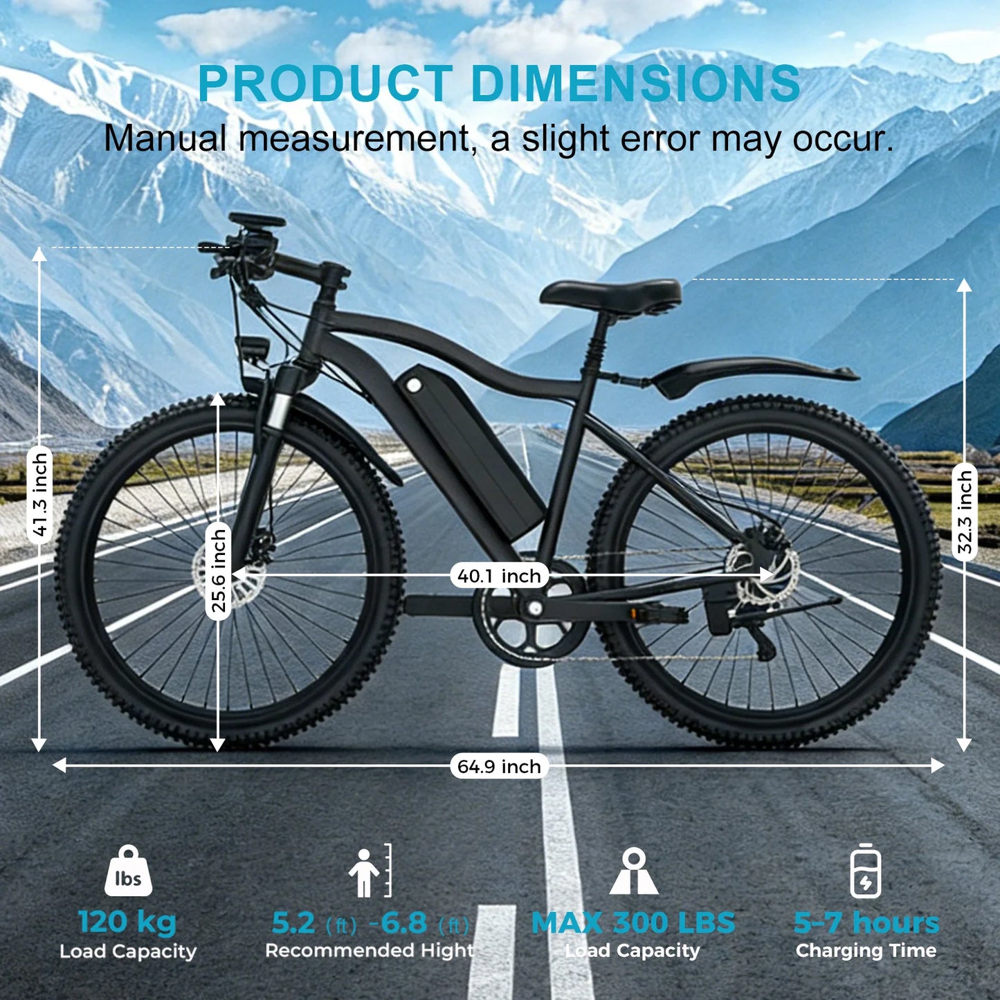 Toofly Electric Mountain Ebike 48V 500W Battery 13Ah