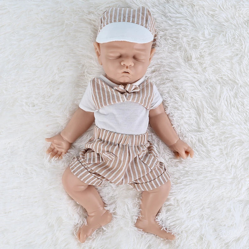 IVITA Reborn Silicone Baby Doll Unpainted Realistic Toy For Kids