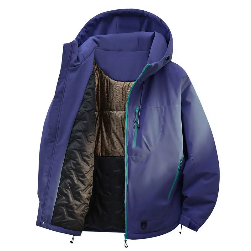 Ippolich Winter Jacket Waterproof Windproof Hooded Coat For Men Women