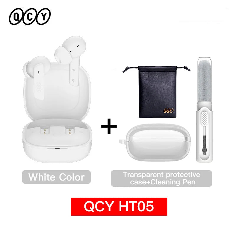 QCY HT05 ANC Wireless Earbuds 40dB Noise Cancelling Bluetooth 5.2