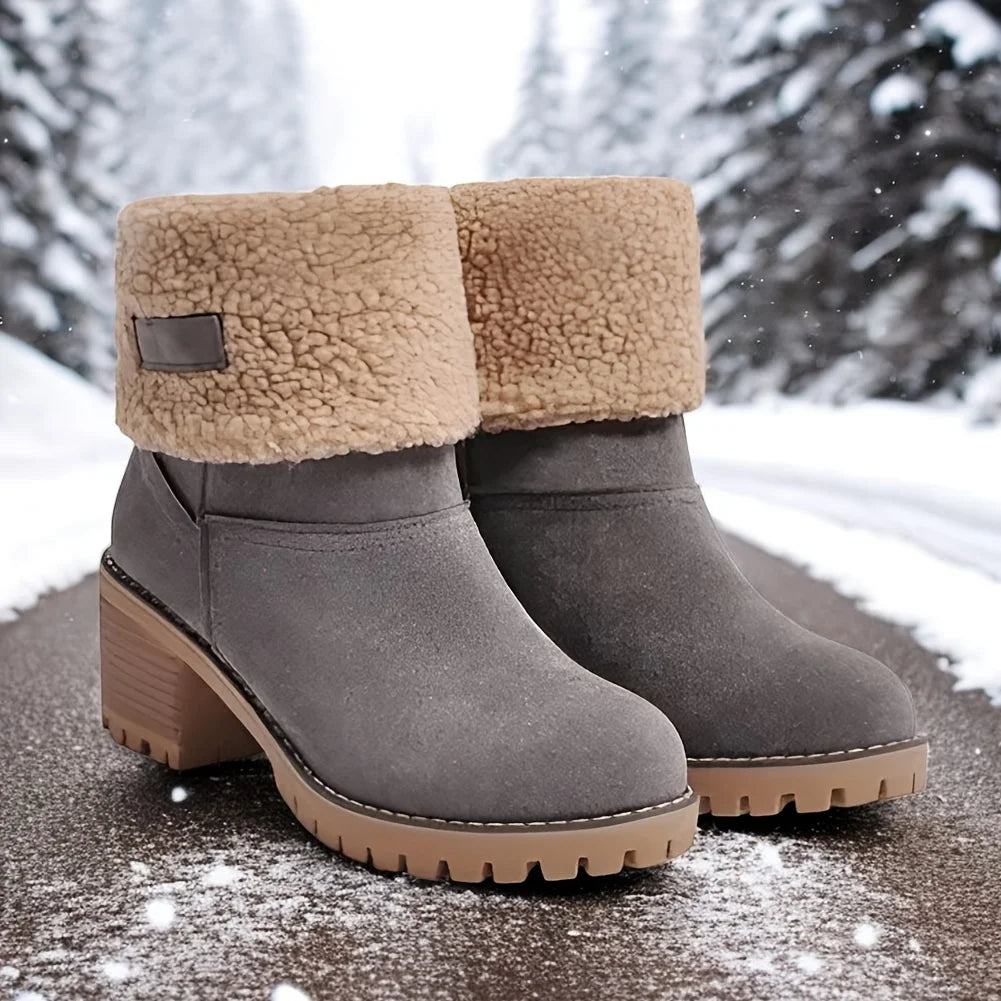 Winter Faux Fur Snow Boots For Women With Platform Warmth
