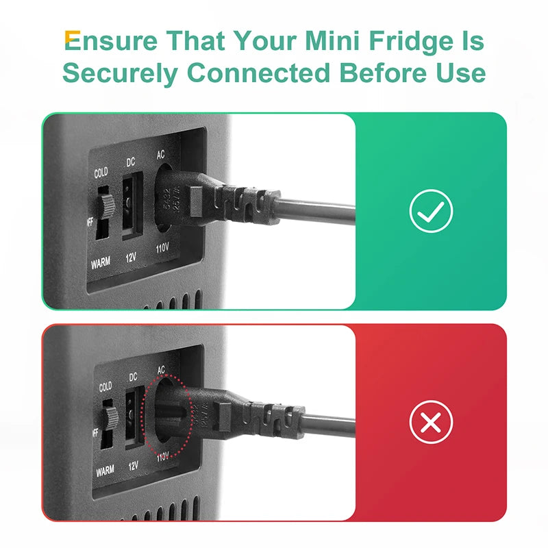 Crownful Beauty Makeup Skincare Mini Fridge AC DC Car Refrigerator