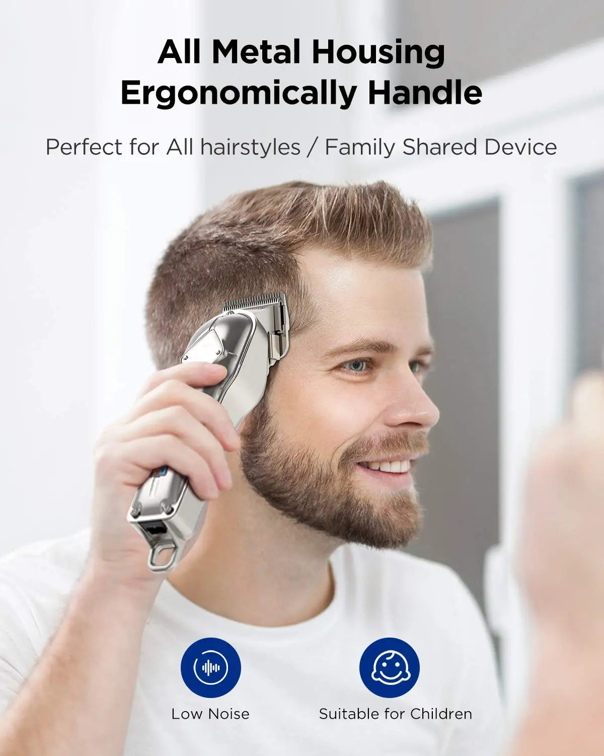 Fairywill Hair Clippers Cordless Grooming Kit For Men Rechargeable