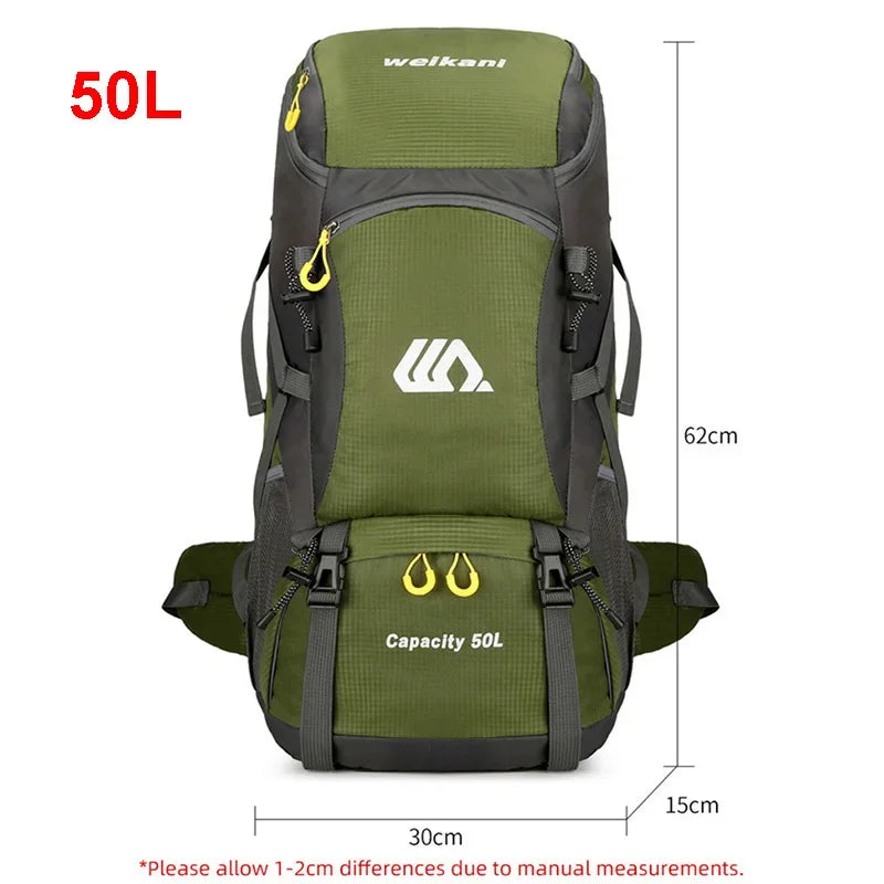 Scione Waterproof Travel Backpack for Camping and Hiking Rucksack