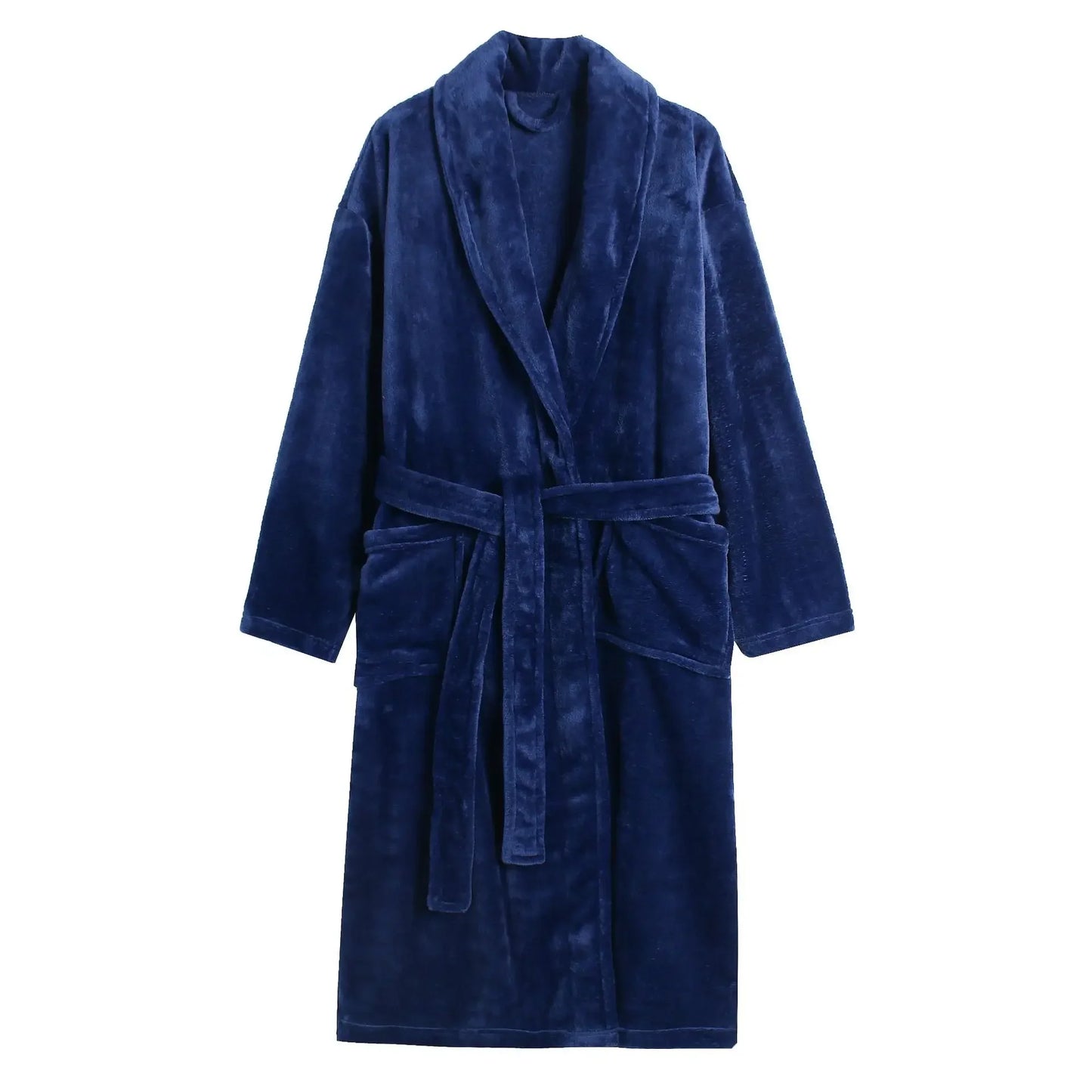 Casual Flannel Bathrobe Set For Women Two Piece Home Wear