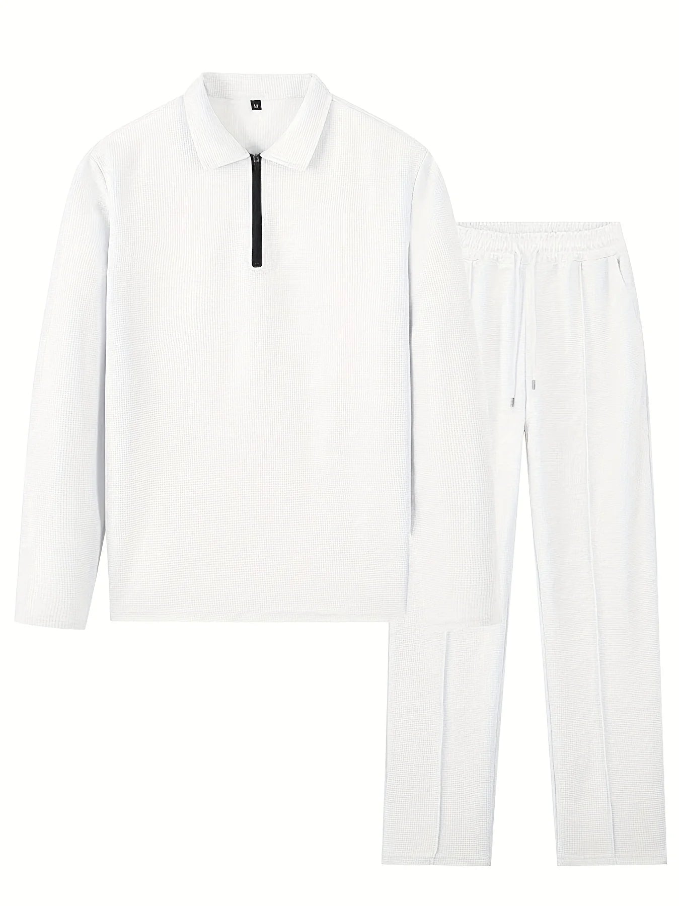 Jiangxi CN Mens Waffle Knit 4 Season Casual Sports Set