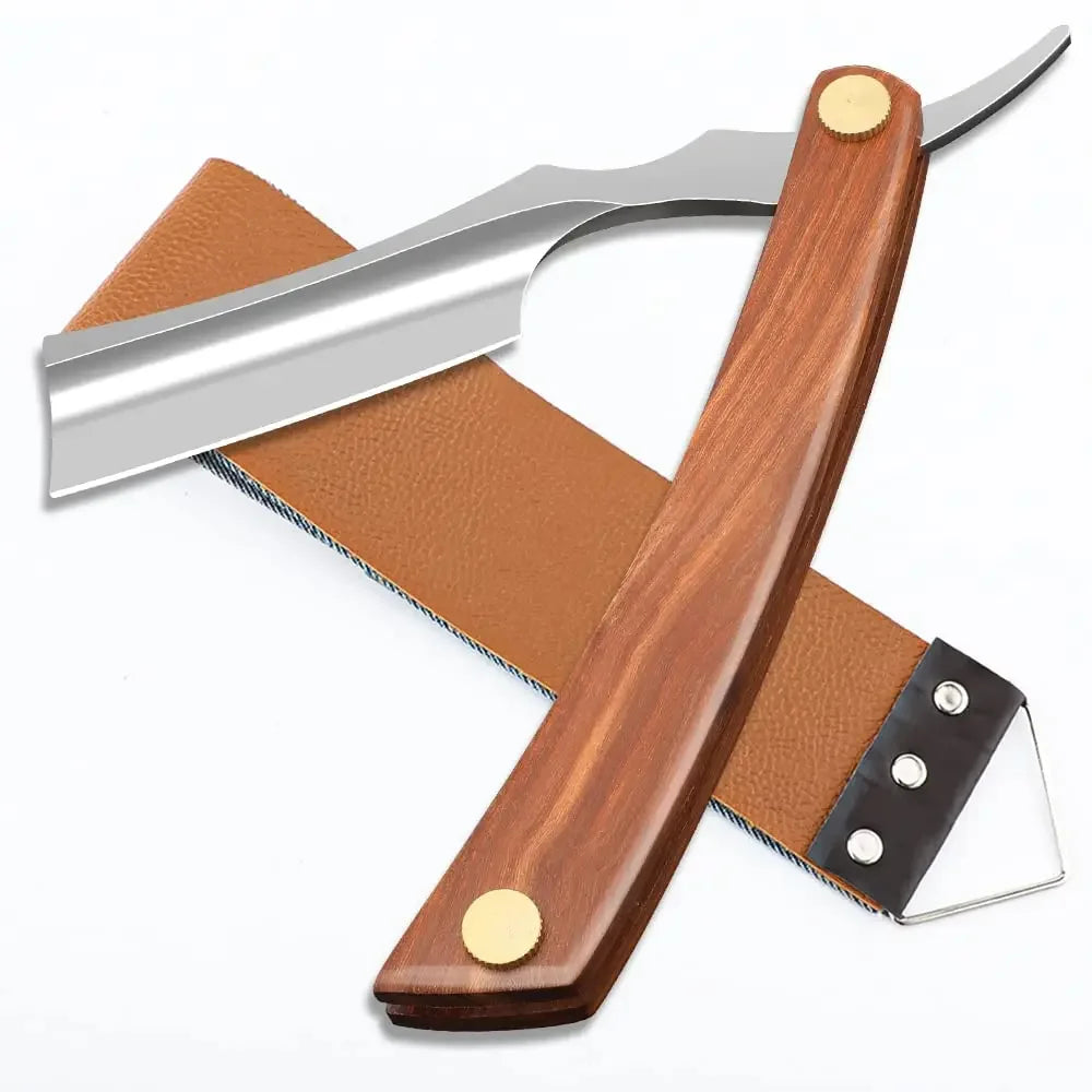 From The Vendor Field Professional Straight Razor With Leather Strap