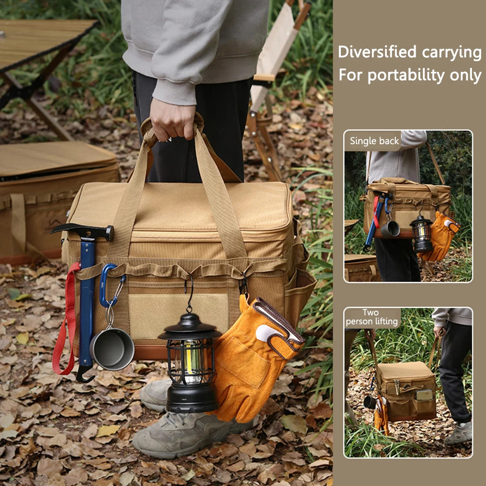 Hign-concerned Camping Utensil Organizer Collapsible Stove Storage Case