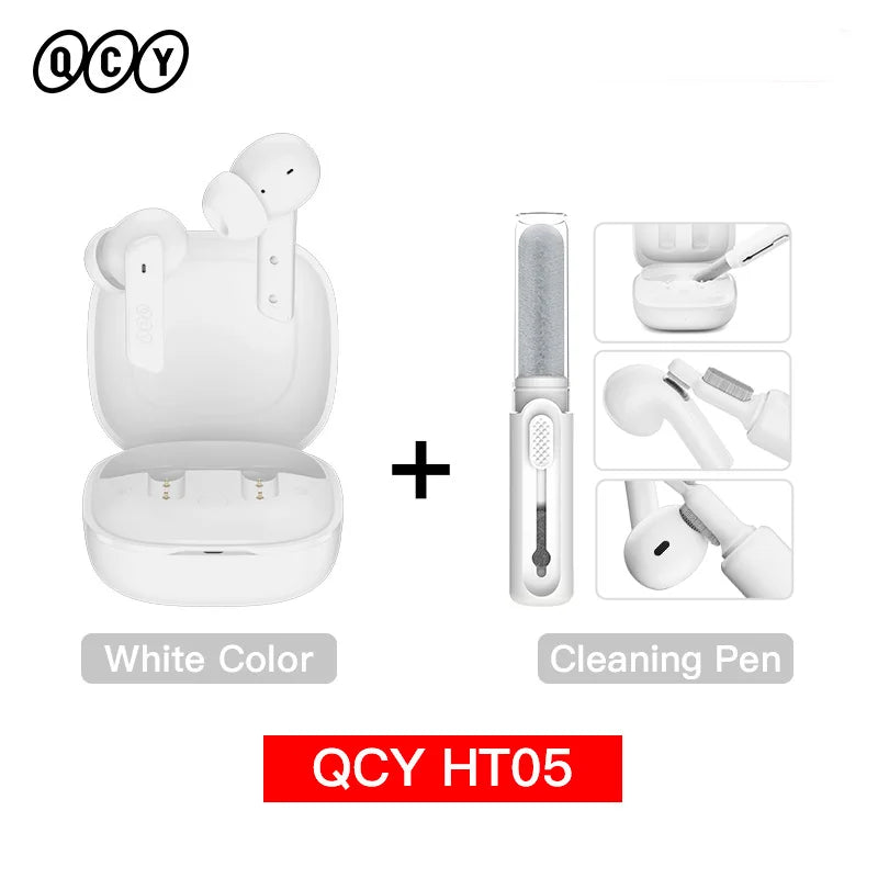 QCY HT05 ANC Wireless Earbuds 40dB Noise Cancelling Bluetooth 5.2