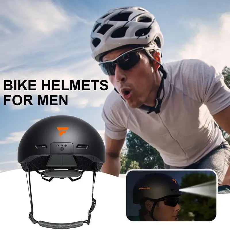 Motorcycle Helmet With Wide Angle HD Lens For Men Women