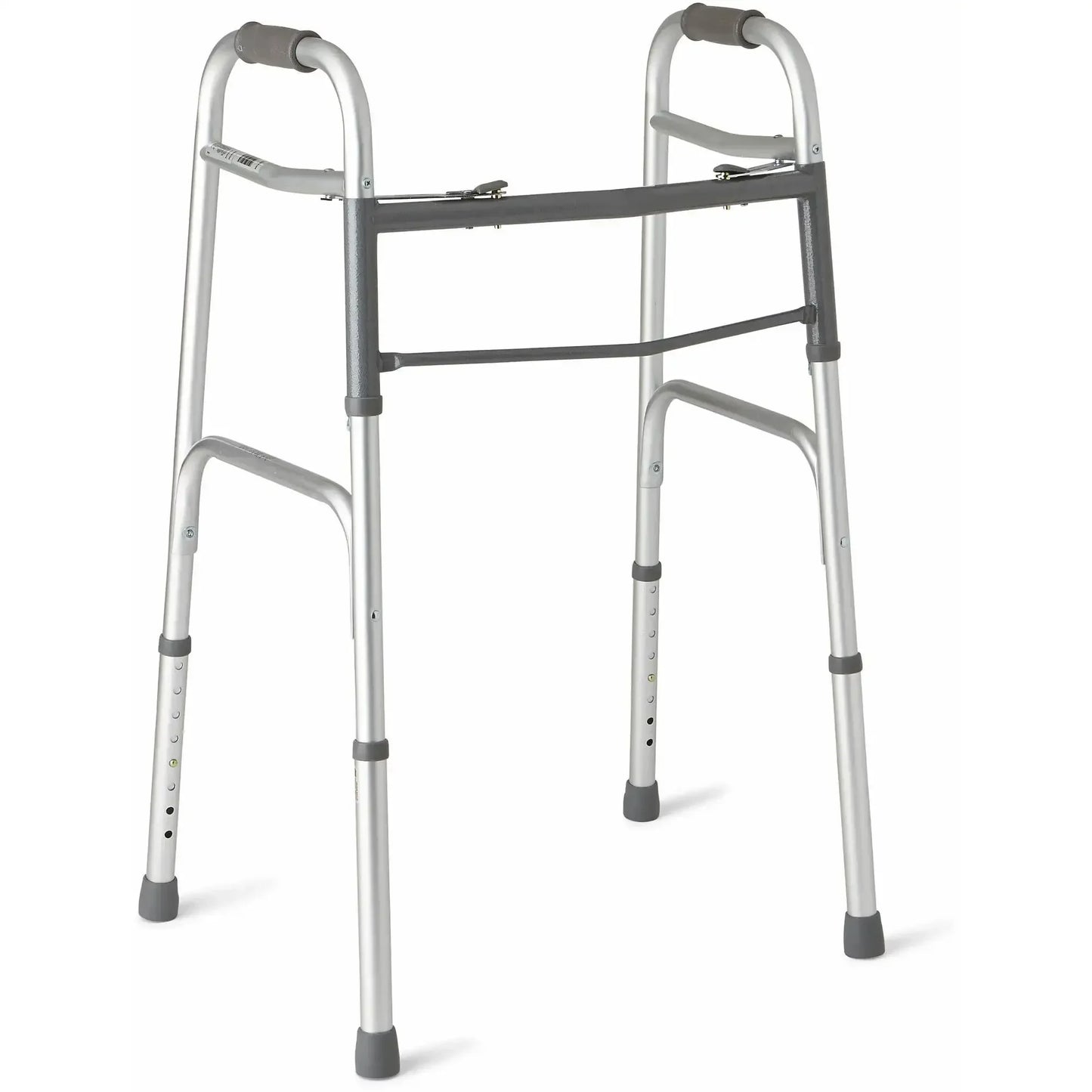 Double Button Folding Walker For Elderly And Rehab Patients