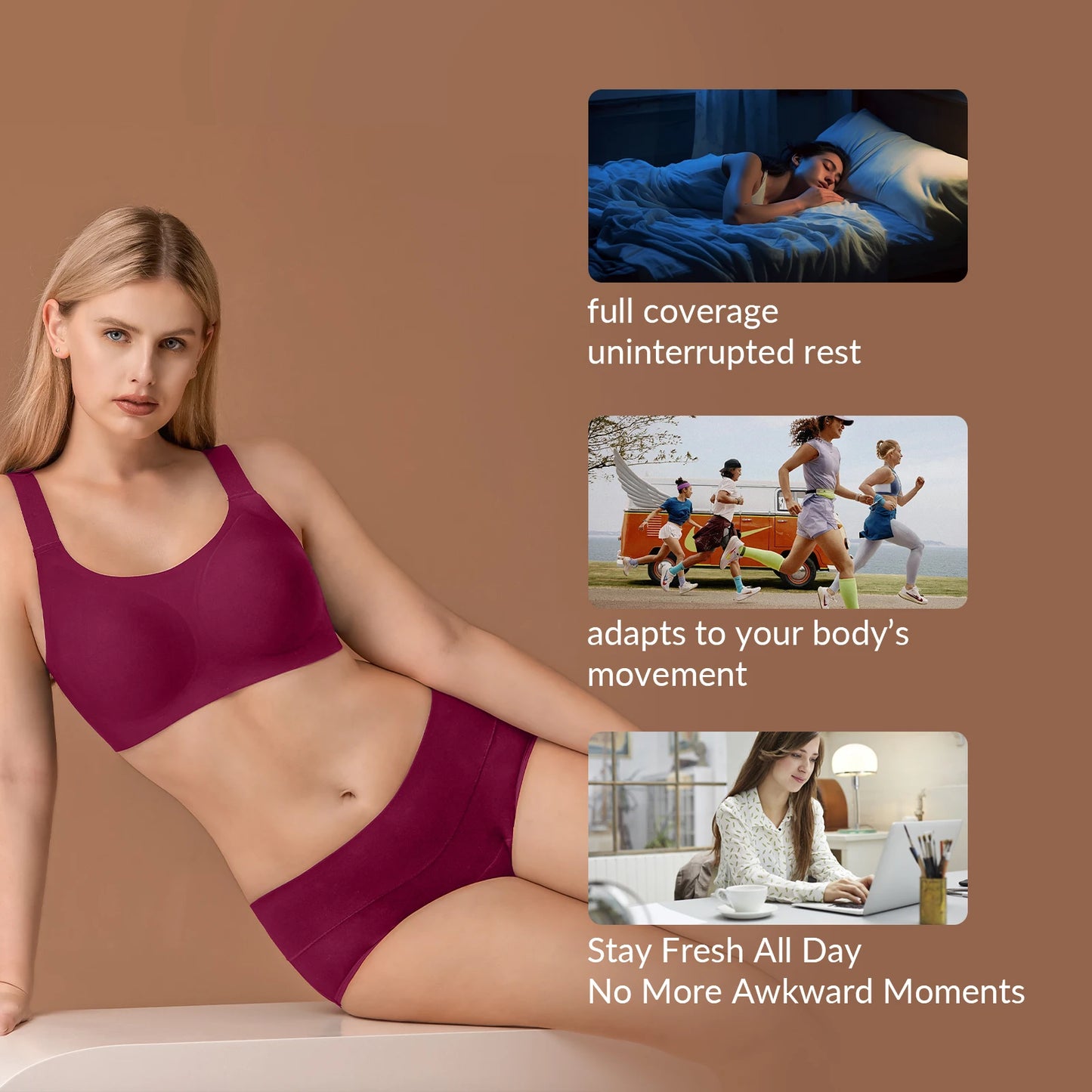 From The Vendor Field Bamboo Viscose Period Underwear For Women